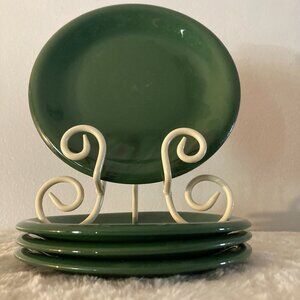 Newcor Bravo Hunter Green 8" Salad Plates (4)